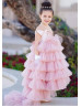 Pink Ruffled Flower Girl Dress Birthday Dress